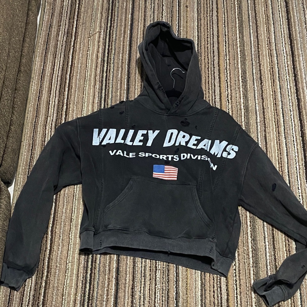 Valley Dreams Black Hoodie for Men
